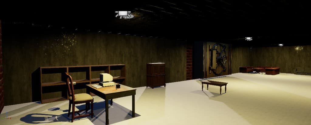 Pool hall — editor lighting setup