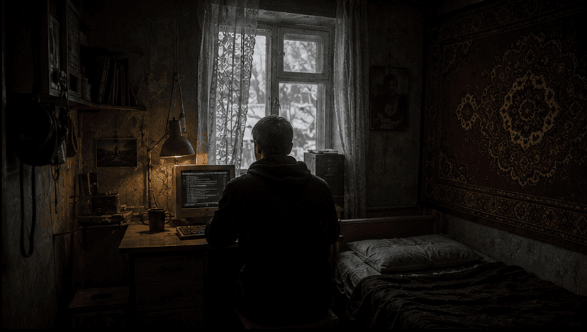 Old room terminal — before the run