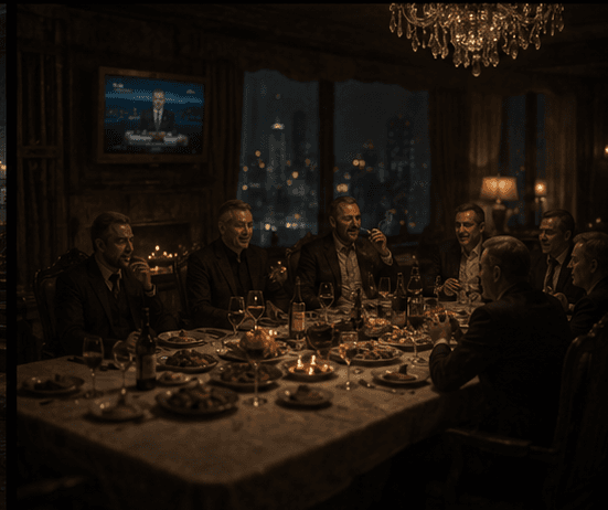 Oligarch dinner — power brokers