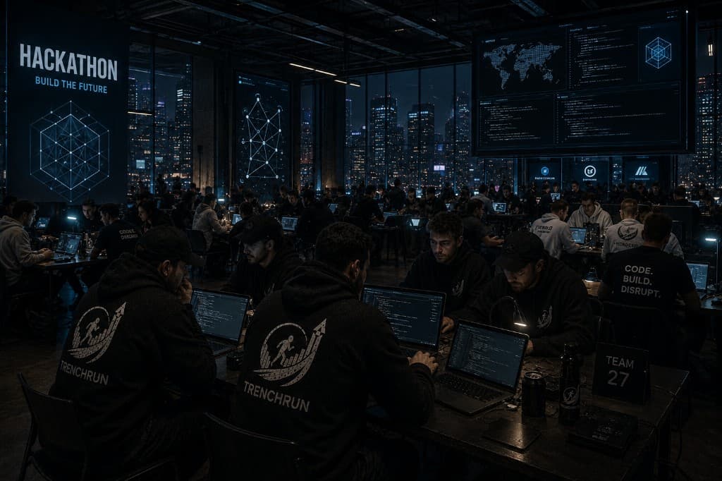 Hackathon floor — build the future