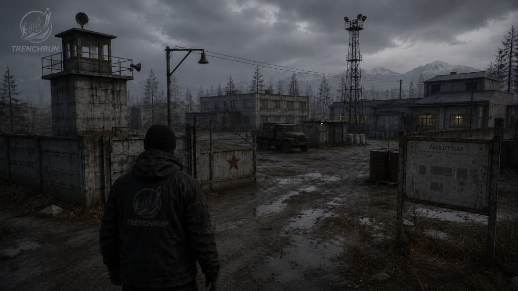 Military compound — facility gate
